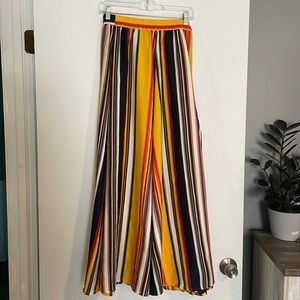 Womens maxi skirt, striped print